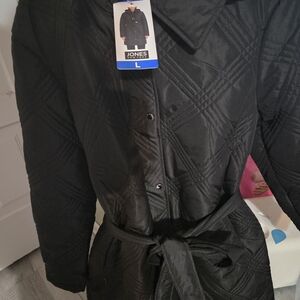 Women's Jones Quilted Hooded Belted Coat